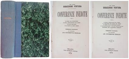 Conferenze inedite. Vol. I-II - Gioachino Ventura - copertina