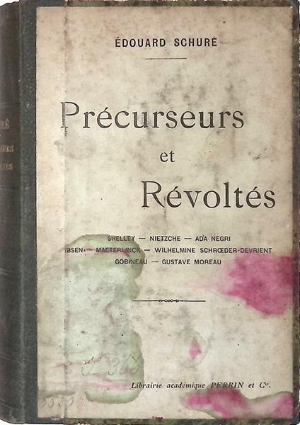 Précurseurs et Révoltés - Edouard Shuré - copertina