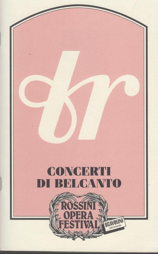 Concerti di Belcanto - copertina