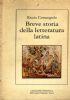 Breve storia della letteratura latina - Enzio Cetrangolo - copertina