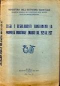 Leggi e regolamenti concernenti la proprietà industriale emanati dal 1923 al 1927