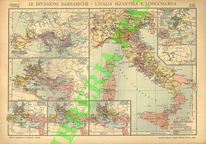 Le invasioni barbariche - L'Italia Bizantina e Longobarda - L'Italia intorno al 1000 - L'Impero al tempo degli Hohenstaufen - L'Italia nei secoli XIIi-XV . Lo Stato della Chiesa : i Visconti, Firenze - L'Italia dopo la pace di Lodi - copertina