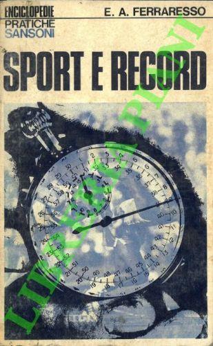 Sport e record - Alfredo Ferraresso - copertina