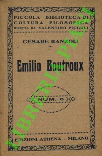 Emilio Boutroux - Cesare Ranzoli - copertina