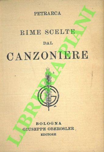 Rime scelta dal Canzoniere - Ludovico Ariosto - copertina