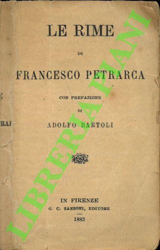 Le rime - Francesco Petrarca - copertina