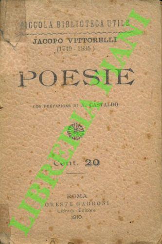 Poesie - Jacopo Vittorelli - copertina