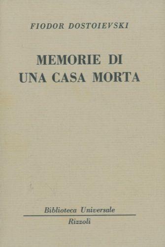 Memorie di una casa morta - Fëdor Dostoevskij - copertina