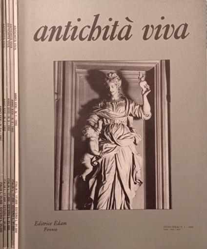 Antichità- Anno XXXI n.1,2,3,4,5-6 1992 - copertina