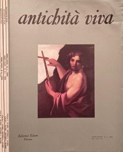 Antichità- Anno XXVIII n.1,2,3,4,5-6 1989 - copertina