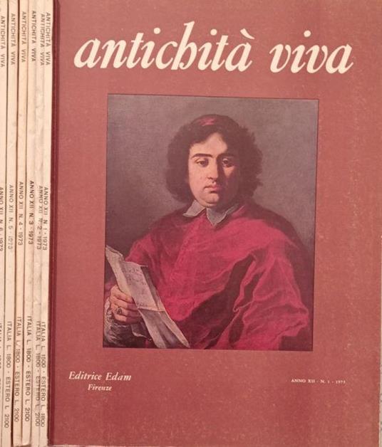 Antichità- Anno XII n.1,2,3,4,5,6 1973 - copertina