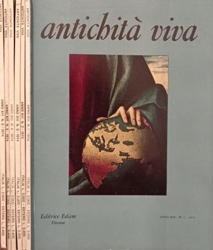 Antichità- Anno XIII n.1,2,3,4,5,6 1974 - copertina