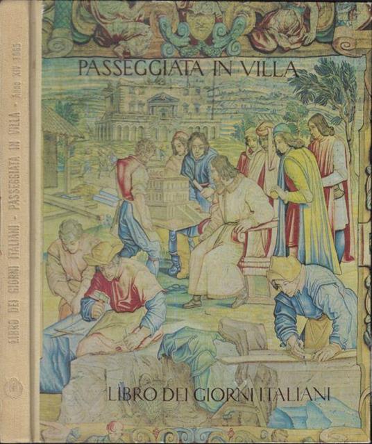 Libro dei giorni italiani Anno XIV- 1965. Passeggiata in villa - Elena Baggio - copertina
