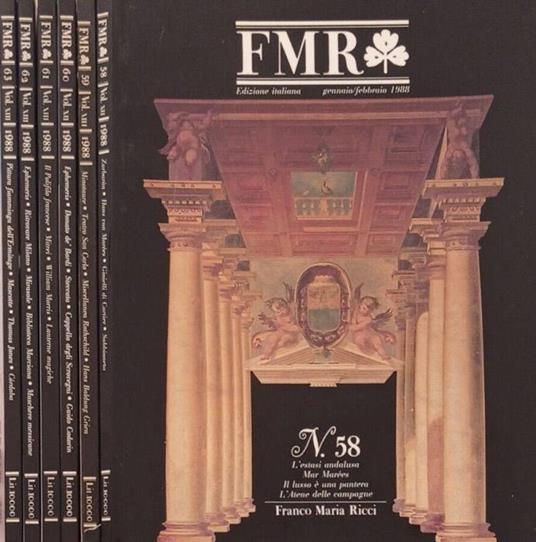 FMR n.58,59,60,61,62,63 anno 1988 - Franco Maria Ricci - copertina