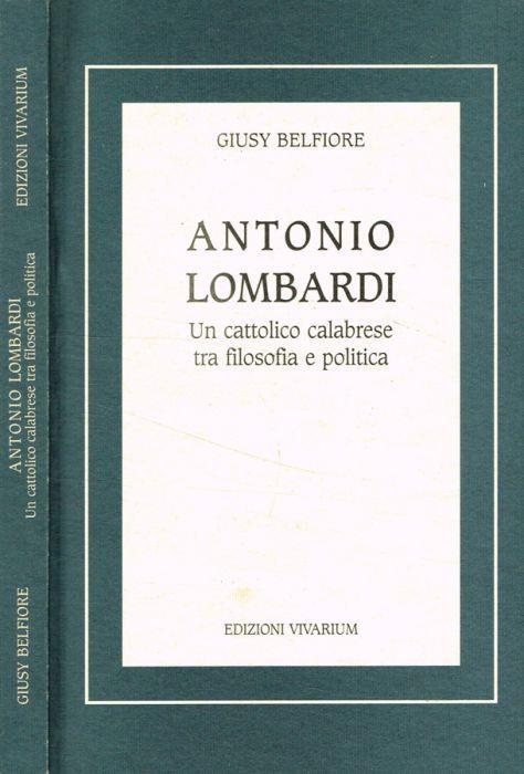 Antonio Lombardi - copertina