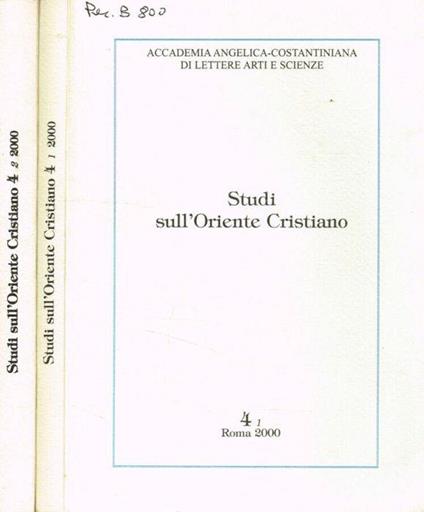 Studi sull'Oriente Cristiano. Miscellanea Metreveli, n.4, 2 fascicoli, anno 2000 - Gaetano Passarelli - copertina