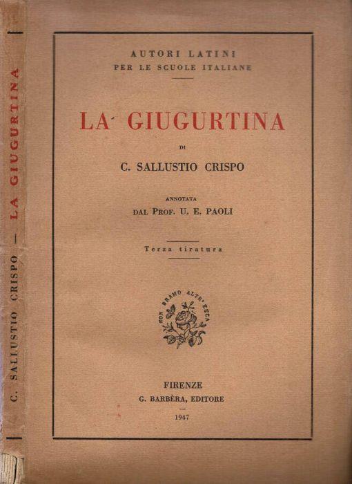 La Giugurtina - C. Crispo Sallustio - copertina