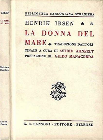 La donna del mare - Henrik Ibsen - copertina