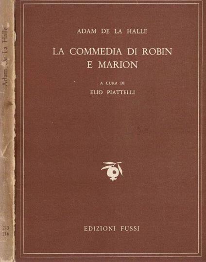 La Commedia di Robin e Marion - Adam De La Halle - copertina