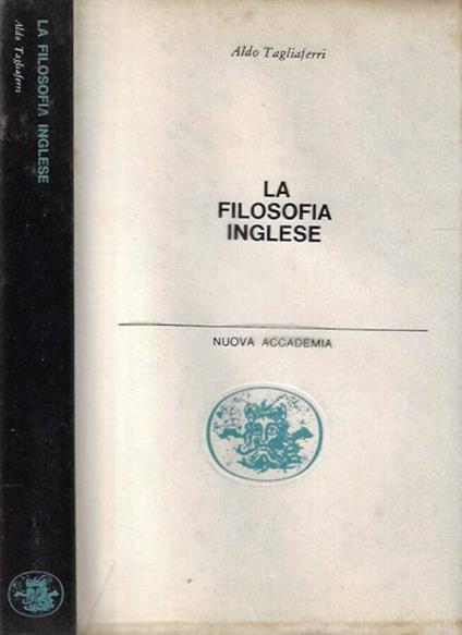 La filosofia inglese - Aldo Tagliaferri - copertina