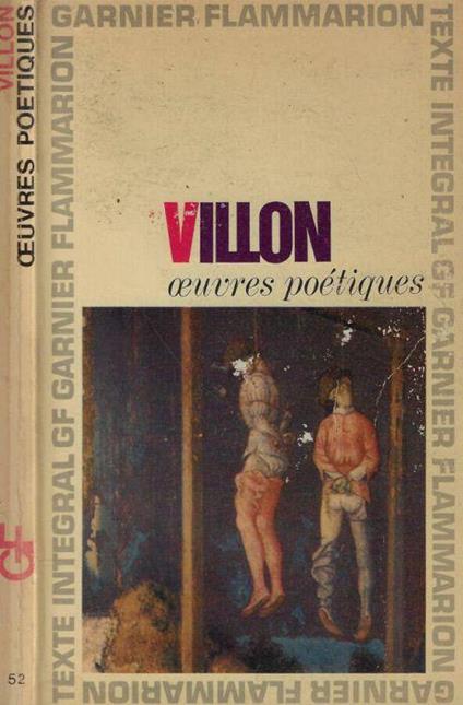 Oeuvres poétiques - François Villon - copertina