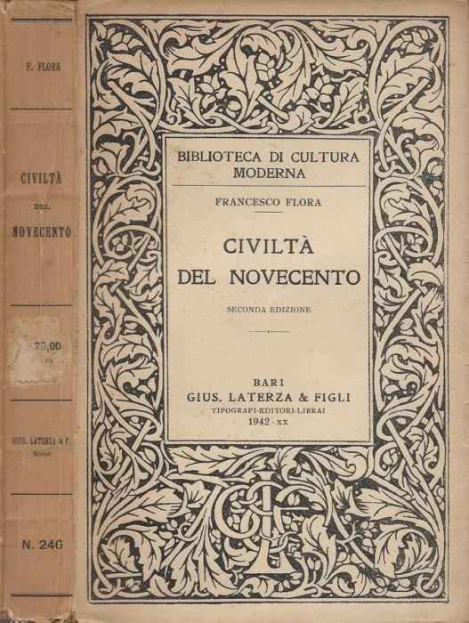 Civiltà del Novecento - Francesco Flora - copertina