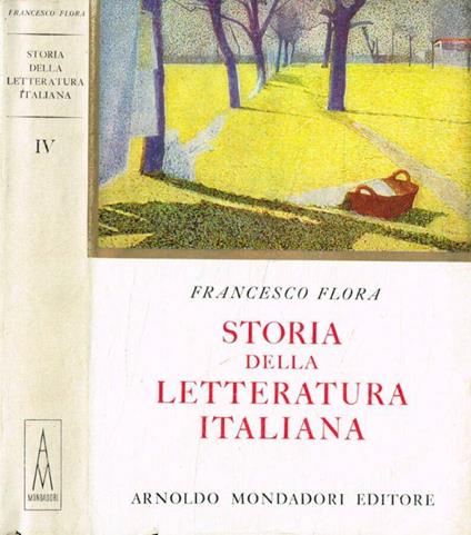 Storia della letteratura italiana Vol. V - Francesco Flora - Libro Usato -  Mondadori 