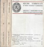 Studi urbinati di storia, filosofia e letteratura anno XLVI 1972 nuova serie B N. 1, 2