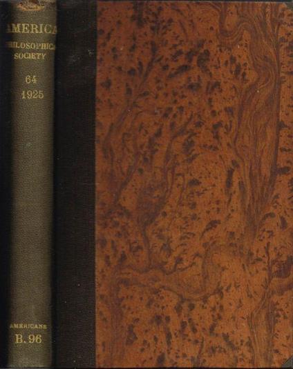 Proceedings of the American Philosophical Society - copertina