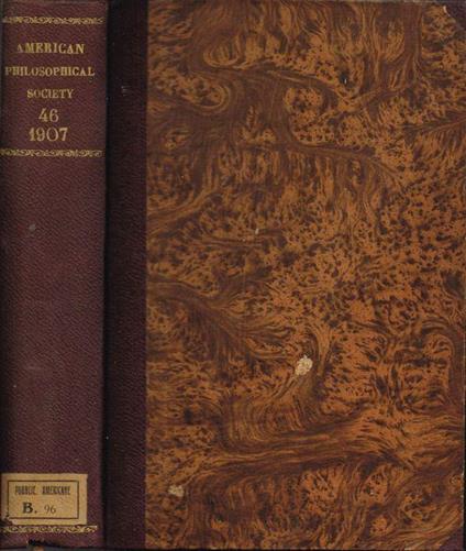 Proceedings of the American Philosophical Society - copertina