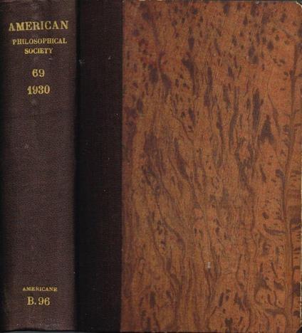 Proceedings of the American Philosophical Society - copertina