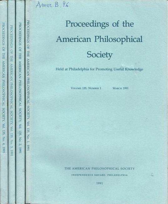 Proceedings of the American Philosophical Society - copertina