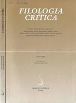 Filologia & critica anno XXX fascicolo I 2005