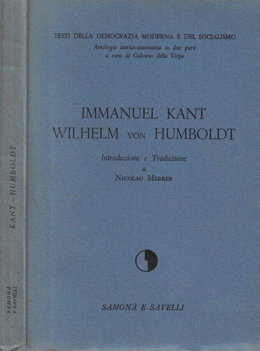 Immanuel Kant- Wilhelm von Humboldt - copertina