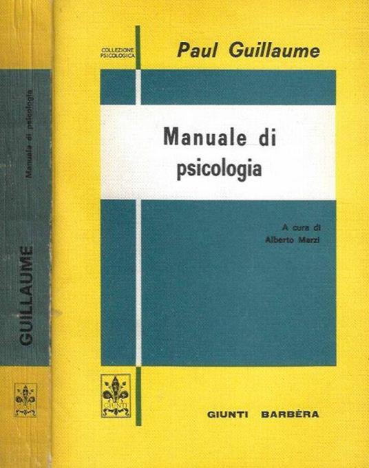 Manuale di psicologia - Paul Guillaume - copertina