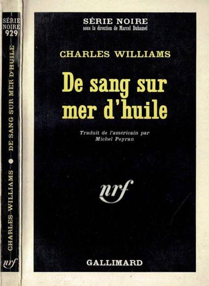 De sang sur mer d'huile - Charles Williams - copertina