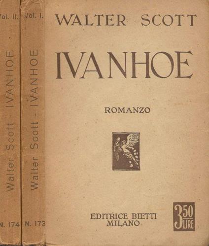 Ivanhoe Vol.I, II - Walter Scott - copertina