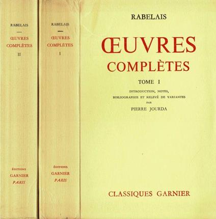 Oeuvres complètes - François Rabelais - copertina