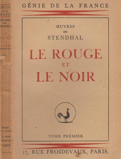 Le Rouge et Le Noir - Stendhal - copertina