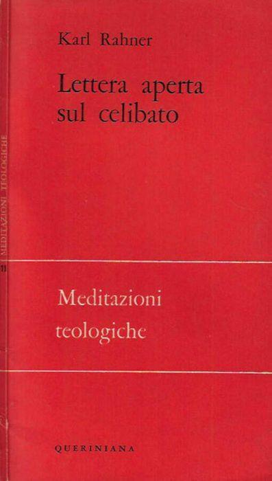 Lettera aperta sul celibato - Karl Rahner - copertina