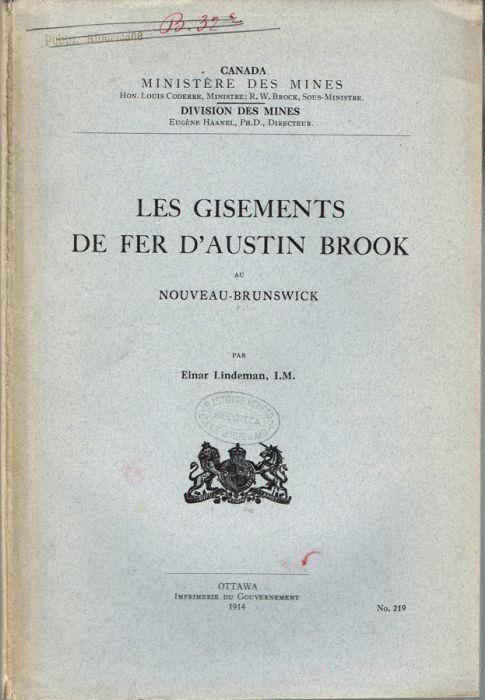 Les gisements de fer d'Austin Brook - copertina