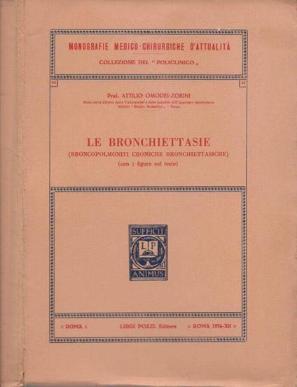 Le bronchiettasie (Broncopolmoniti croniche bronchiettasiche) - copertina