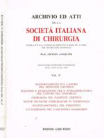 Archivio ed atti della società italiana di chirurgia. Vol.4°