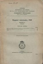 Rapport sommaire, 1929