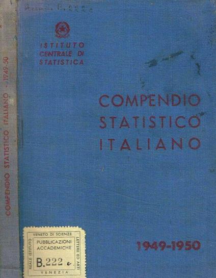 Compendio statistico italiano 1949-1950 - copertina