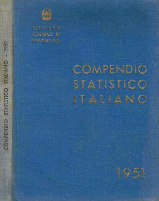 Compendio statistico italiano 1951 - copertina