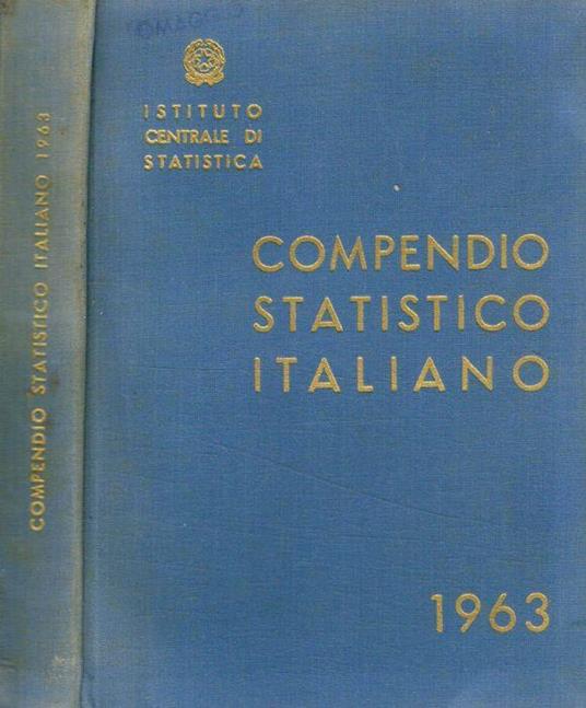 Compendio statistico italiano 1963 - copertina