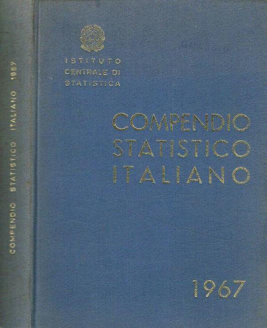 Compendio statistico italiano 1967 - copertina