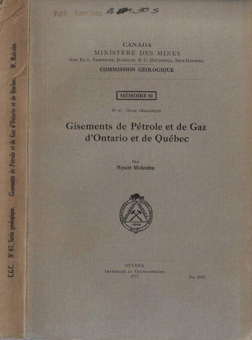 Gisements de pétrole et de gaz d'Ontario et de Québec - copertina