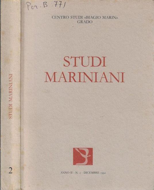 Studi mariniani anno II N. 2 - copertina